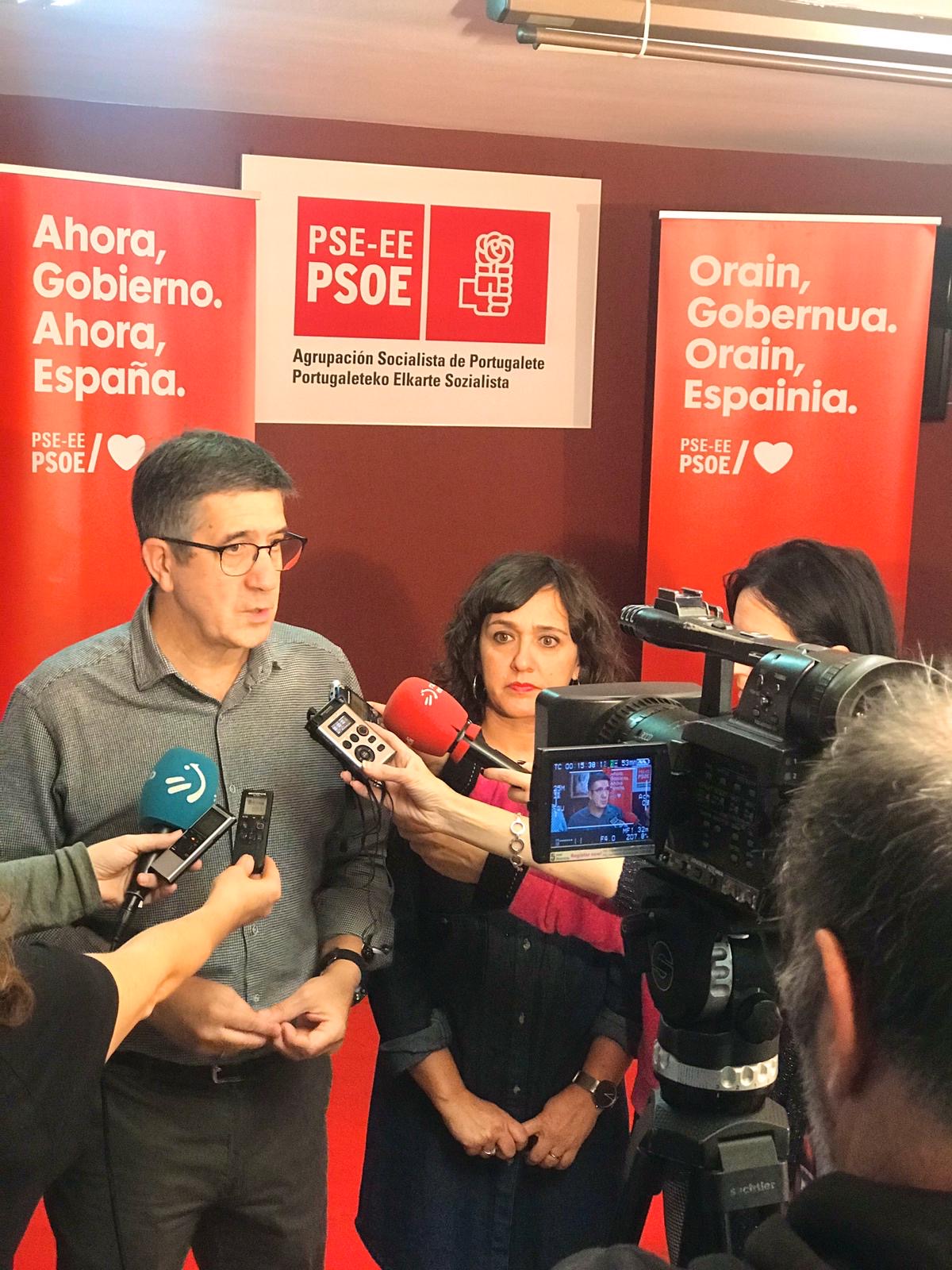 Patxi López, encuentro candidatos en Portugalete 2