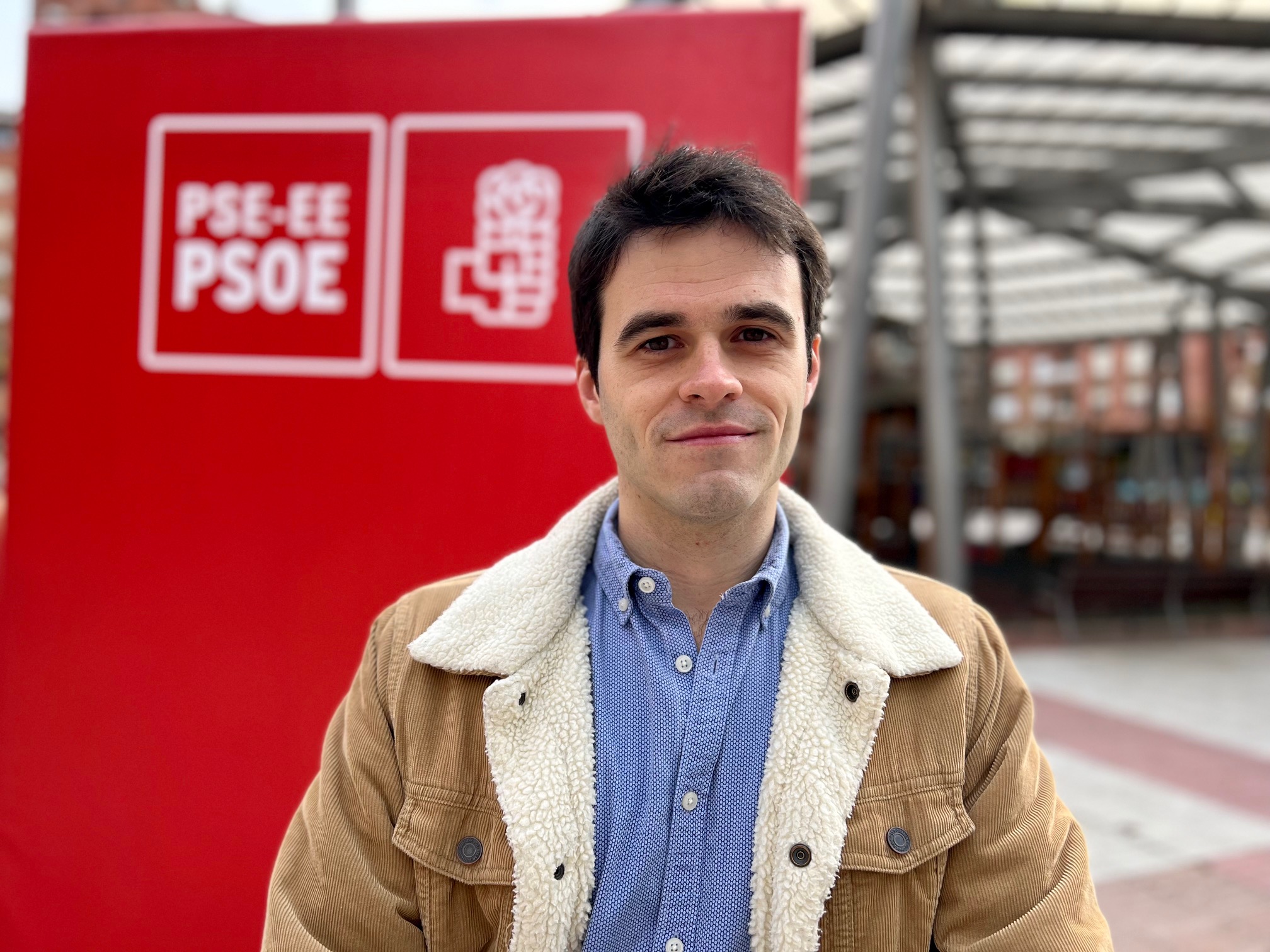 Víctor Trimiño, candidato a la Alcaldía de Galdakao. Llegada del Metro