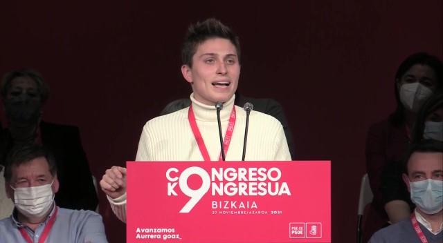 Gabriel Arrúe en el 9 Congreso PSE-EE Bizkaia